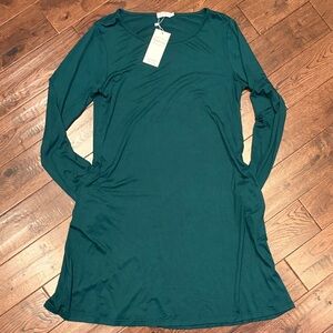 Knee Length Green Dress WITH POCKETS!!